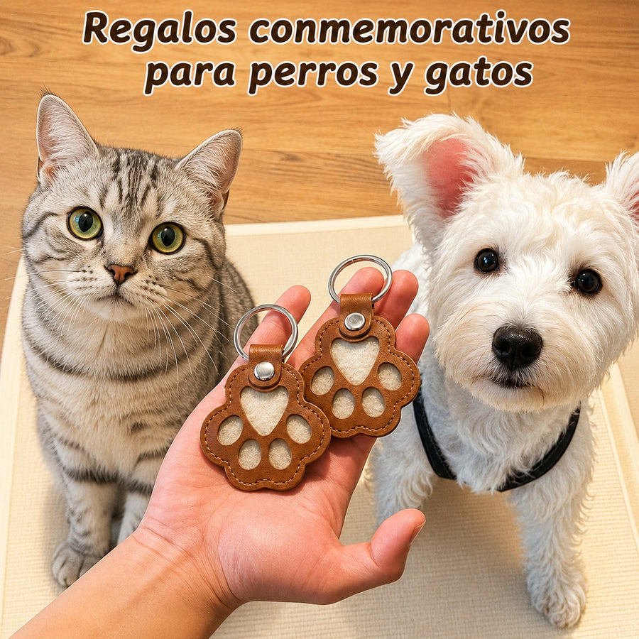 Huellita Eterna 2x1 — Llavero Guarda Pelo de tu Mascota · Un Recuerdo para Siempre 🐾