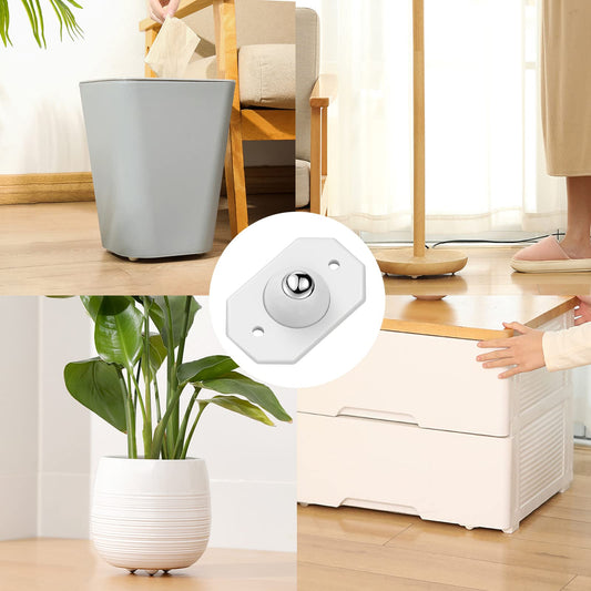 Mini Ruedas Giratorias 360° Autoadhesivas — Mové Todo Sin Esfuerzo