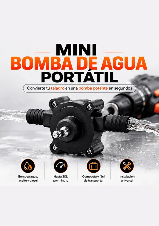 Mini Bomba de Agua Portátil para Taladro