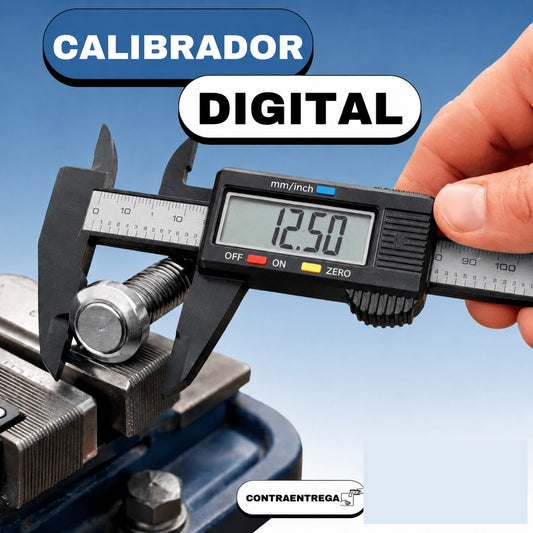 Calibrador Digital Profesional — Alta Precision con Pantalla LCD 📏
