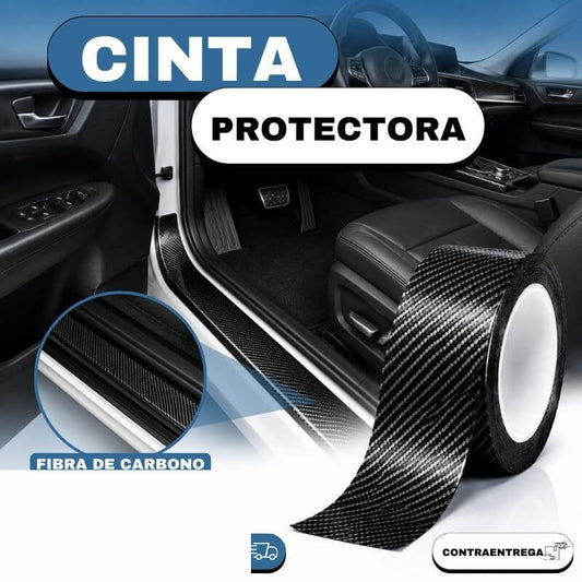 Cinta de Fibra de Carbono — Protector de Estribos Anti-Rayones 🚗