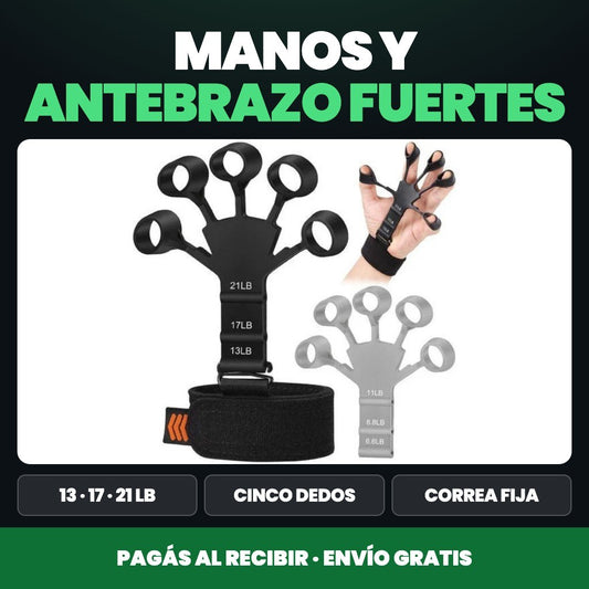 Ejercitador de Antebrazo y Dedos — 3 Resistencias en un Set 💪 — 1