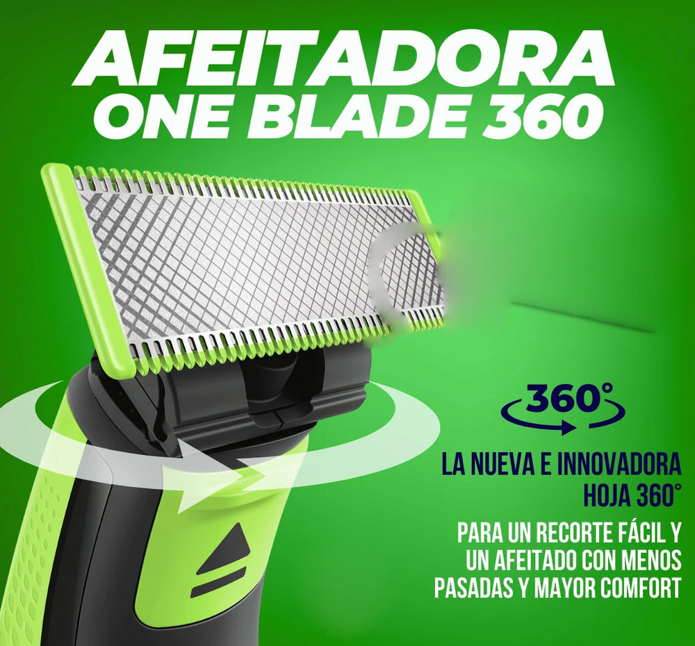 Hoja 360 grados de doble filo