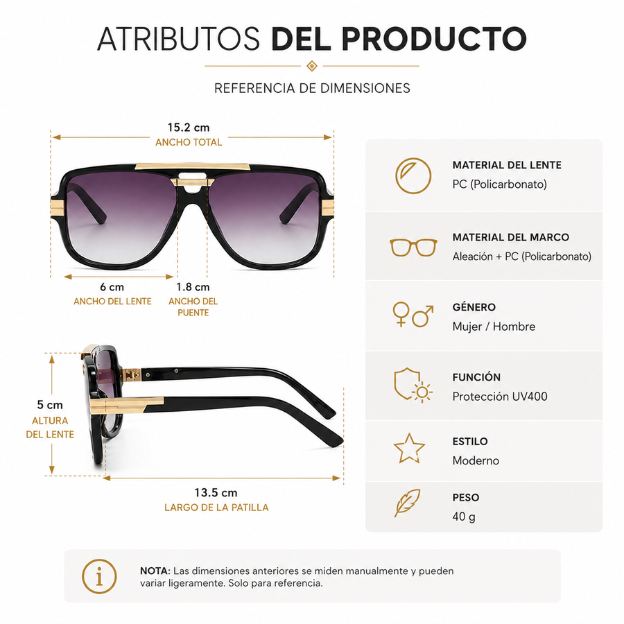 Gafas de Sol Elegant 2x1 — Diseño Piloto Retro UV400 😎