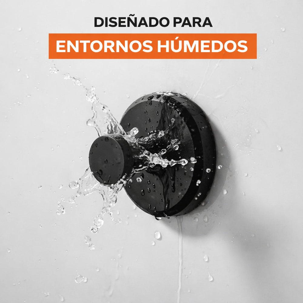 Set de 4 Ganchos Adhesivos Matte — Sin Taladro, Aguantan hasta 8 kg 🪝