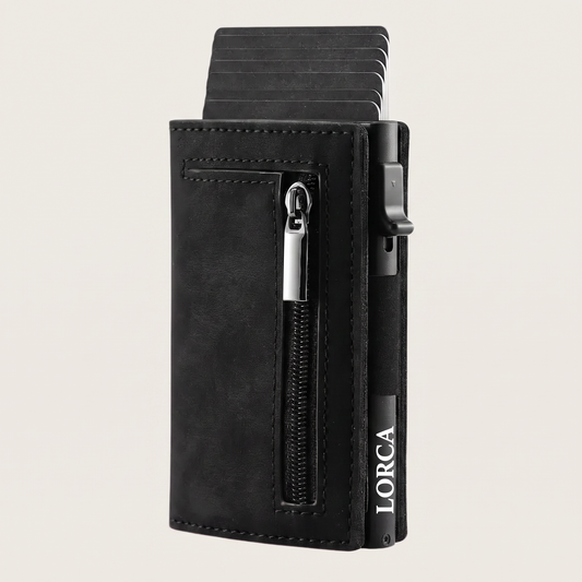 Cartera Inteligente RFID — Tarjetas al Instante, Sin Bulto en el Bolsillo