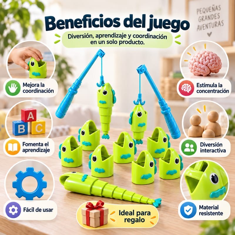 Juego de Pesca Telescópica 🎣 Diversión y Coordinación para Toda la Familia — 4