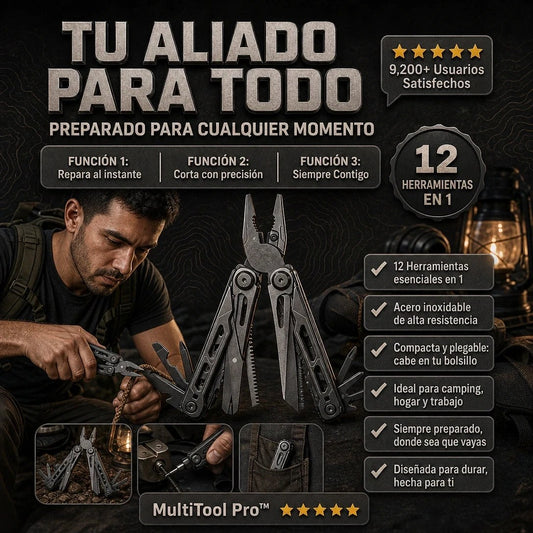 MultiTool 12 en 1 🔧 Pinza, Cuchilla y Destornilladores en el Bolsillo — 1