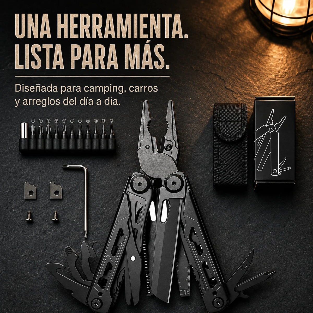 MultiTool 12 en 1 🔧 Pinza, Cuchilla y Destornilladores en el Bolsillo — 3