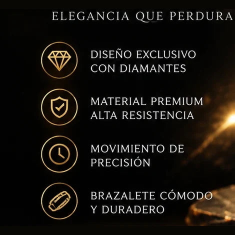 Reloj Labaoli Diamante Dorado — Elegancia que Perdura
