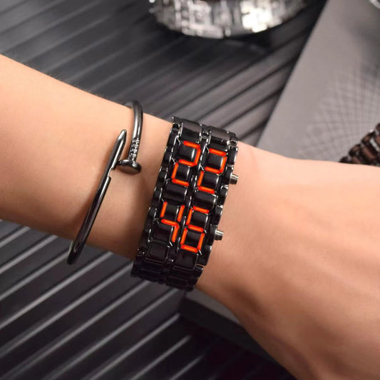 Reloj LED Lava — Pack de 2 Unidades (Rojo + Azul)