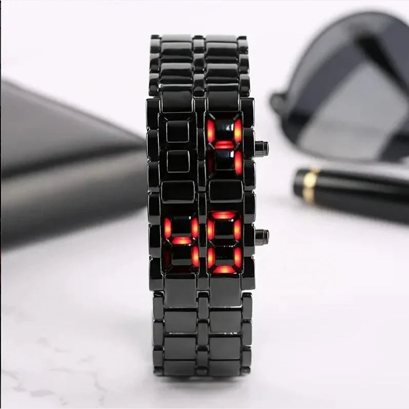 Reloj LED Lava — Pack de 2 Unidades (Rojo + Azul)