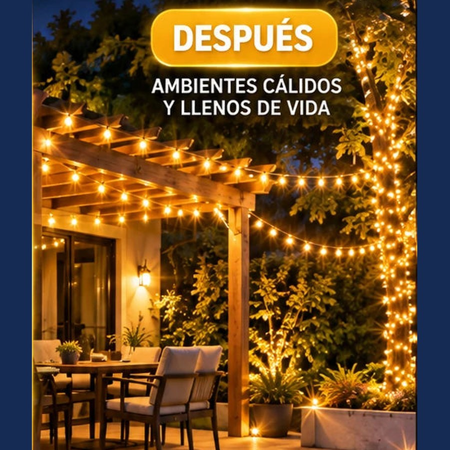 SolarLux 500 — Cadena de Luces Solares de 50 m con 500 LED