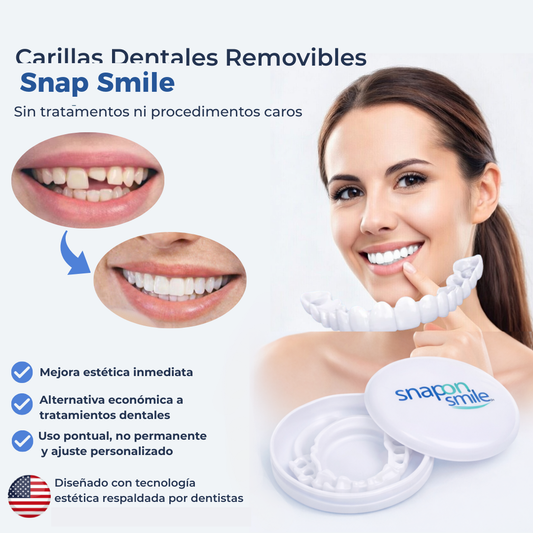 Snap Smile — Carillas Dentales Removibles 2x1 · Sonrisa Perfecta al Instante 😁